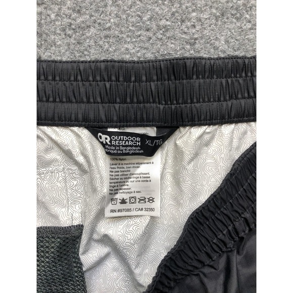 Outdoor Research Pants Mens XL Black Rain Shell Waterproof Hiking Lightweight - Picture 5 of 7